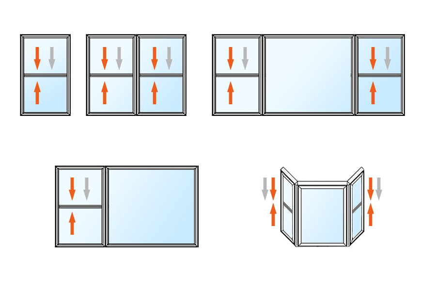 Hung Window Configurations