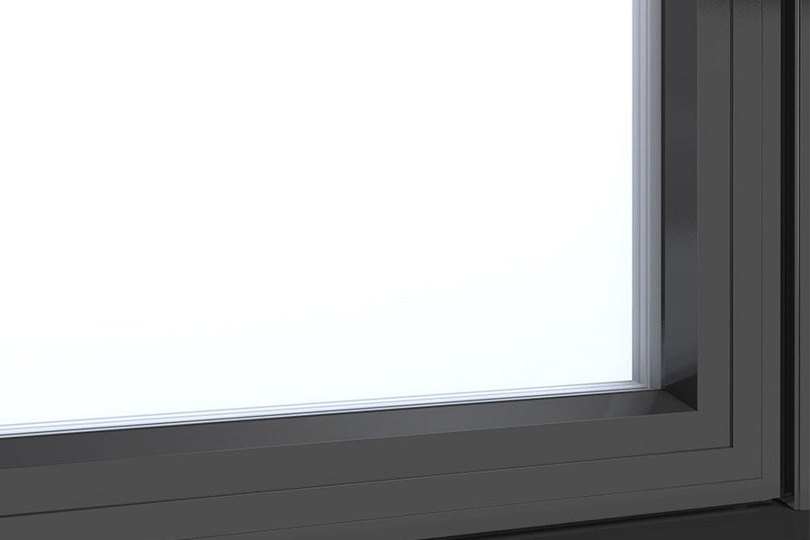 Fenêtre à guillotine volet hybride contemporain