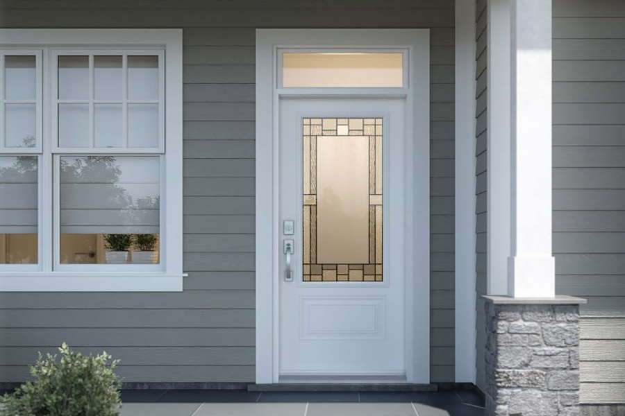 Entry door transoms and sidelights